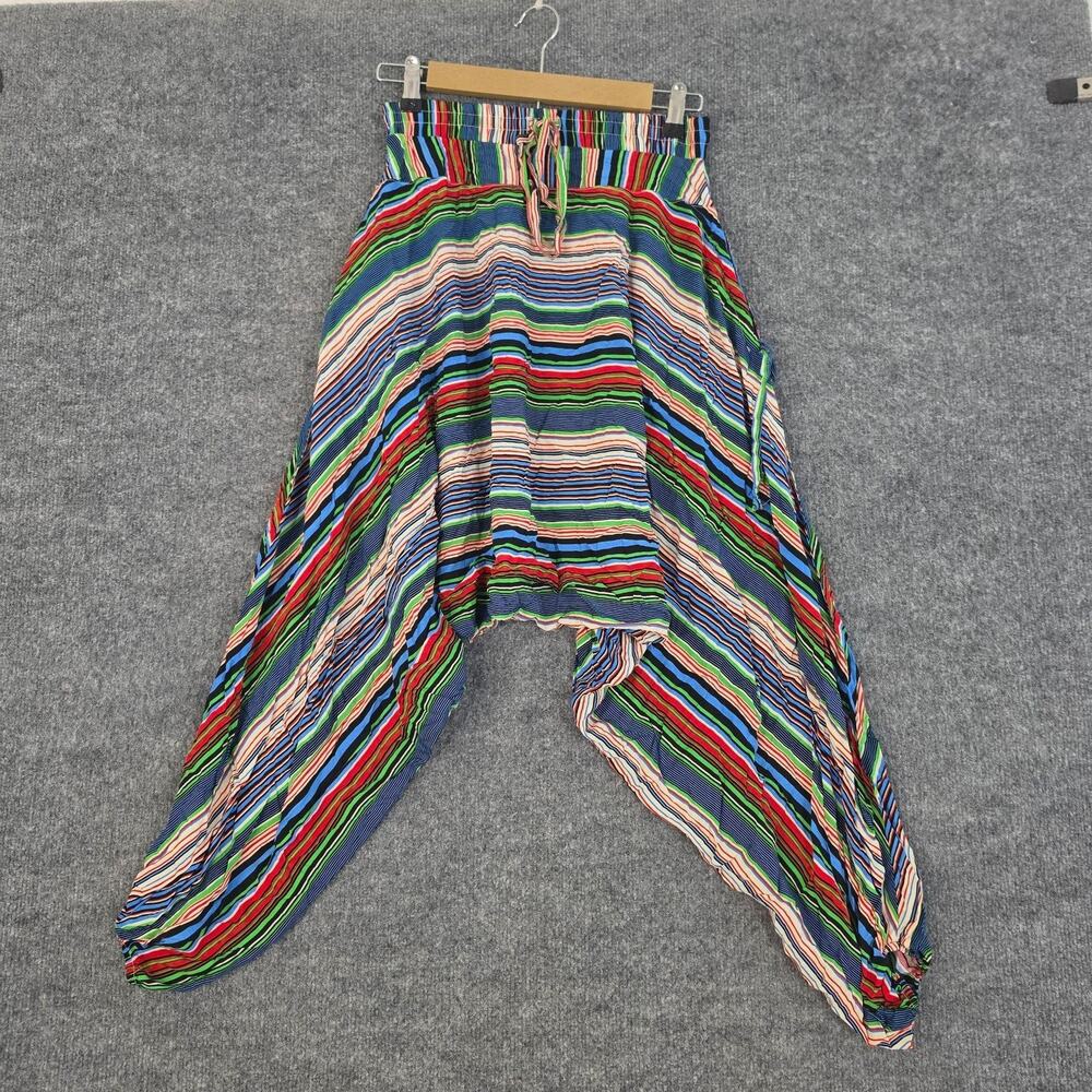 Buddha Pants XS The Savannah Summer Harem Multi Stripe Boho Yoga Hippie Dance